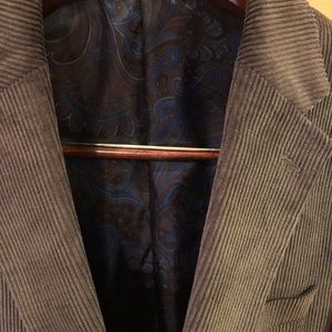 Dark brown corduroy sports coat, NEVER WORN